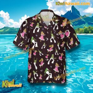 Kermit And Piggy Muppet Disco Couple Hawaiian Shirt-a rBd0KkP