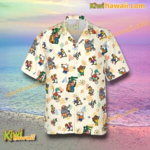 Maisy And Friends Cartoon Characters Hawaiian Shirt-a mzvEUah
