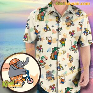 Maisy And Friends Cartoon Characters Hawaiian Shirt ovCR2X4