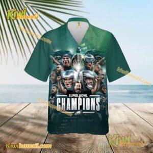 Philadelphia Eagles Winner Super Bowl Champions 2025 Hawaiian Shirt pa0wWY5