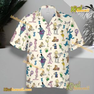 Pink Panther And Friends Cartoon Characters Hawaiian Shirt-a owNfzAR
