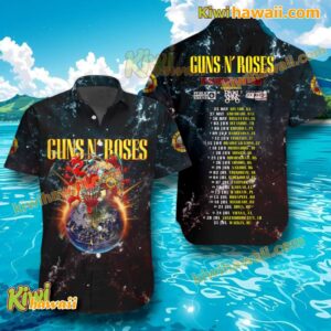 Guns N Roses Tour 2025 Hawaiian Shirt CtpKgEy