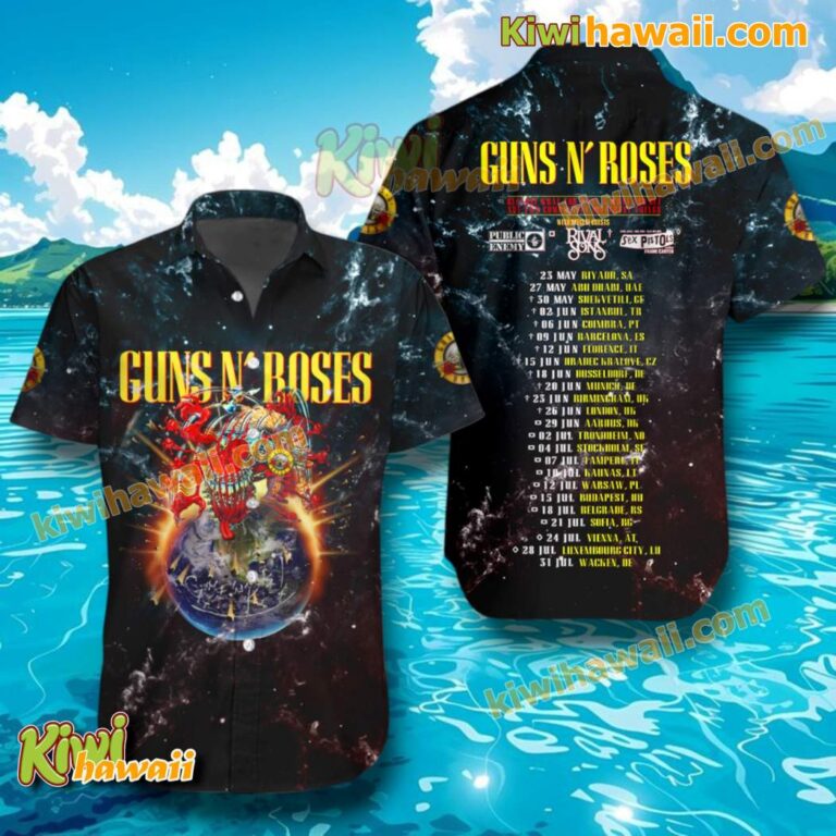 Guns N Roses Tour 2025 Hawaiian Shirt CtpKgEy