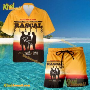 Rascal Flatts 25 Years Life Is A Highway Tour 2025 Hawaiian Shirt And Shorts Ax8gGU2