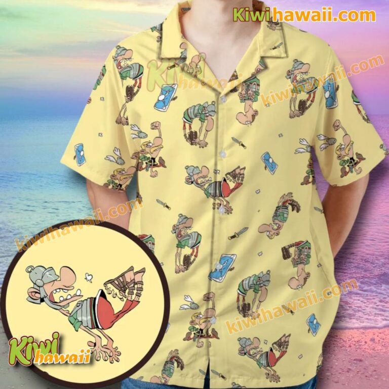 Asterix The Gaul Hawaiian Shirt iy38AJj