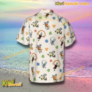 Air Bender, Fire Bender, Water Bender And Earth Bender Futurama Hawaiian Shirt-b GkXT5P6