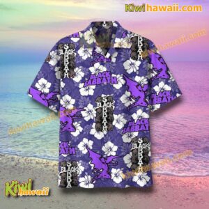 Black Sabbath Hibiscus Flowers Hawaiian Shirt-a RVkW5x4