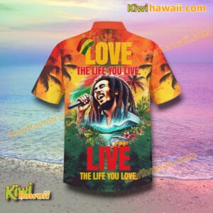 Bob Marley Love The Life Of You Live Hawaiian Shirt-b aeI1TXb