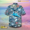 Cronulla Sutherland Sharks I Love Sharks Hawaiian Shirt-b xMCHmSp