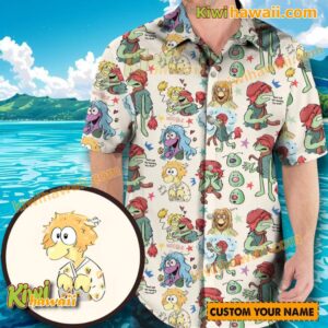 Cute Fraggle Doodles Hawaiian Shirt jduVgck