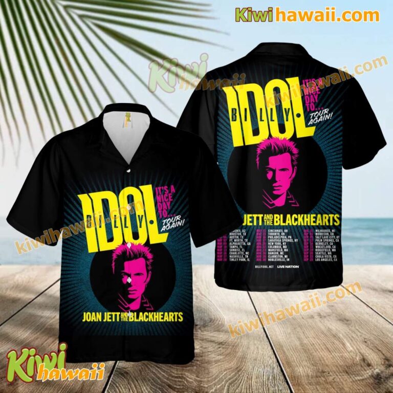 Billy Idol 2025 It's A Nice Day To...Tour Again 2025 Hawaiian Shirt EZ7R3Xs