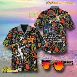 Dave Matthews Band It's Blue And It's Red Hawaiian Shirt WTRMnCj