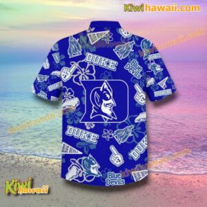 Duke Blue Devils Hibiscus Hawaiian Shirt-b QLm7gZA