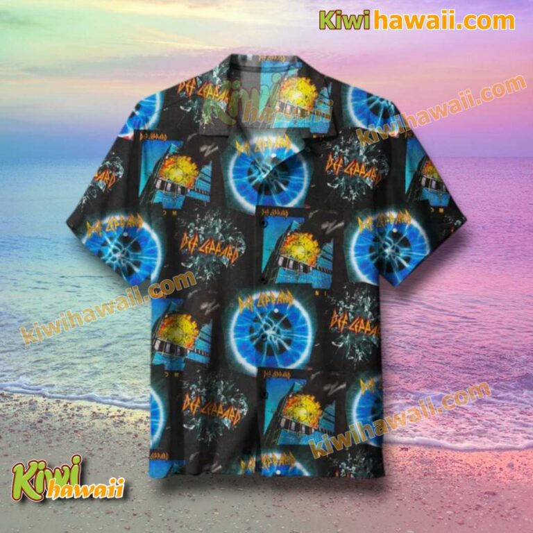 Def Leppard, Adrenalize, Pyromania Album Hawaiian Shirt DzrXMpv