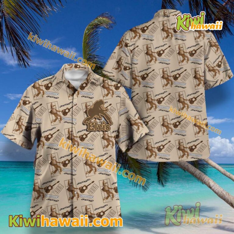 Elvis Presley Guitar Hawaiian Shirt AZytWdP