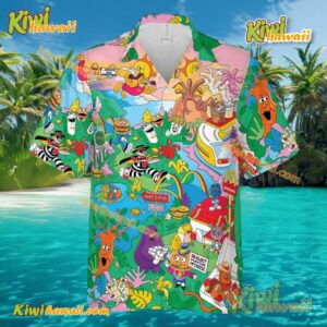 Foodland McDonaldland McDonalds Iconic Characters Hawaiian Shirt-a R24PUMN