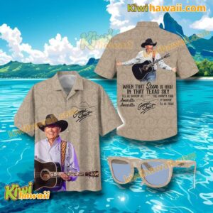 George Strait When That Sun Is High In That Texas Sky Hawaiian Shirt OaHKwr9