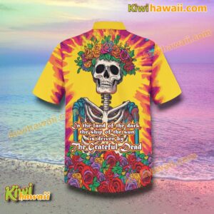Grateful Dead I'm The Land Of The Dark The Ship Of The Sun Hawaiian Shirt-b XPUhDF1