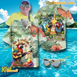 Jimmy Buffett's Margaritaville It's 5 O'clock Hawaiian Shirt DcJETdb