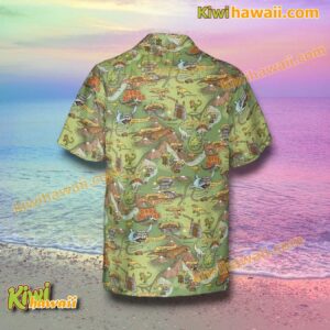 Jurassic Park Isla Nublar Map Hawaiian Shirt-b u54YDzC