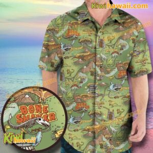 Jurassic Park Isla Nublar Map Hawaiian Shirt kaHg3Rv