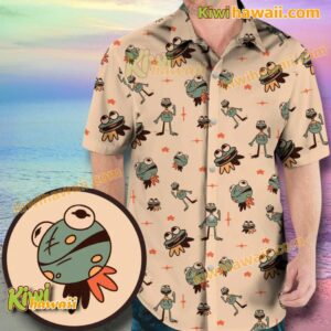 Kermit The Frog Doodles Hawaiian Shirt my4jMbW