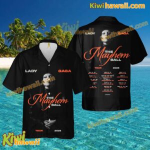 Lady Gaga The Mayhem Ball Tour 2025 Hawaiian Shirt eLmaKzW