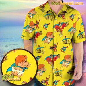 Mighty Heroes Cartoon Characters Hawaiian Shirt rMs9Wbm