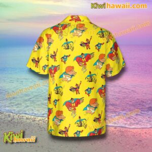 Mighty Heroes Cartoon Characters Hawaiian Shirt-b SAf921G