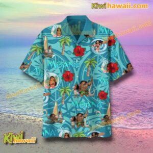 Moana Cartoon Movie Beach Hawaiian Shirt-a itkbPTG