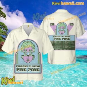 Pigeons Playing Ping Pong 2025 Tour Hawaiian Shirt J3DHoa8