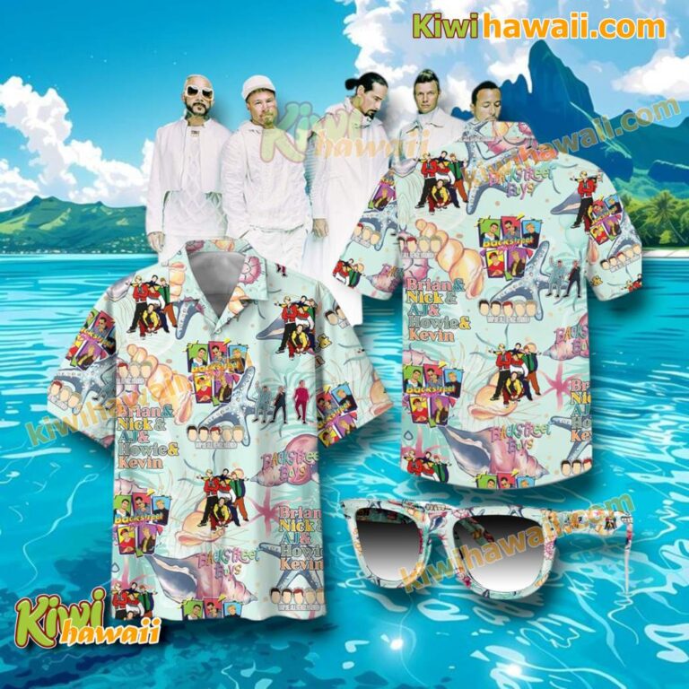 Backstreet Boys Brian & Nick & Aj & Howie & Kenvin Hawaiian Shirt hdo2esD