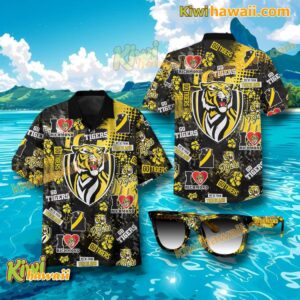 Richmond Football Club Go Tigers Hawaiian Shirt KlBz8Hd