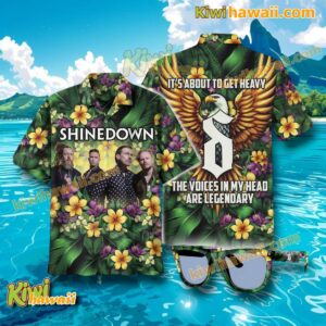 Shinedown It's About To Get Heavy Hawaiian Shirt wL4rt7O