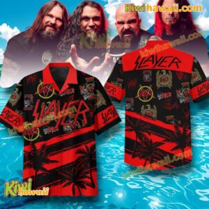 Slayer Coconut Trees Hawaiian Shirt oU5sPbM