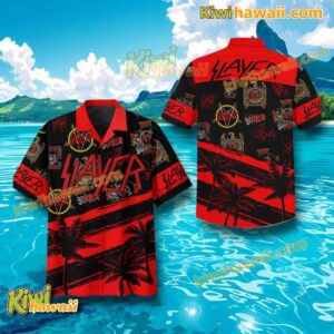 Slayer Coconut Trees Hawaiian Shirt-c nAZMxWq