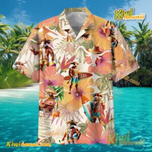 Texas Longhorns Austin Mascot Flowers Hawaiian Shirt-a 1Byrz8p