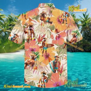 Texas Longhorns Austin Mascot Flowers Hawaiian Shirt-b qBtIjn4