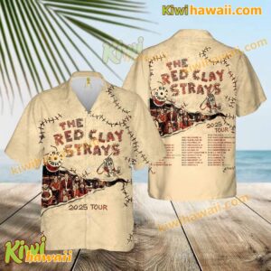 The Red Clay Strays 2025 Tour Dates Hawaiian Shirt kDCRzy0