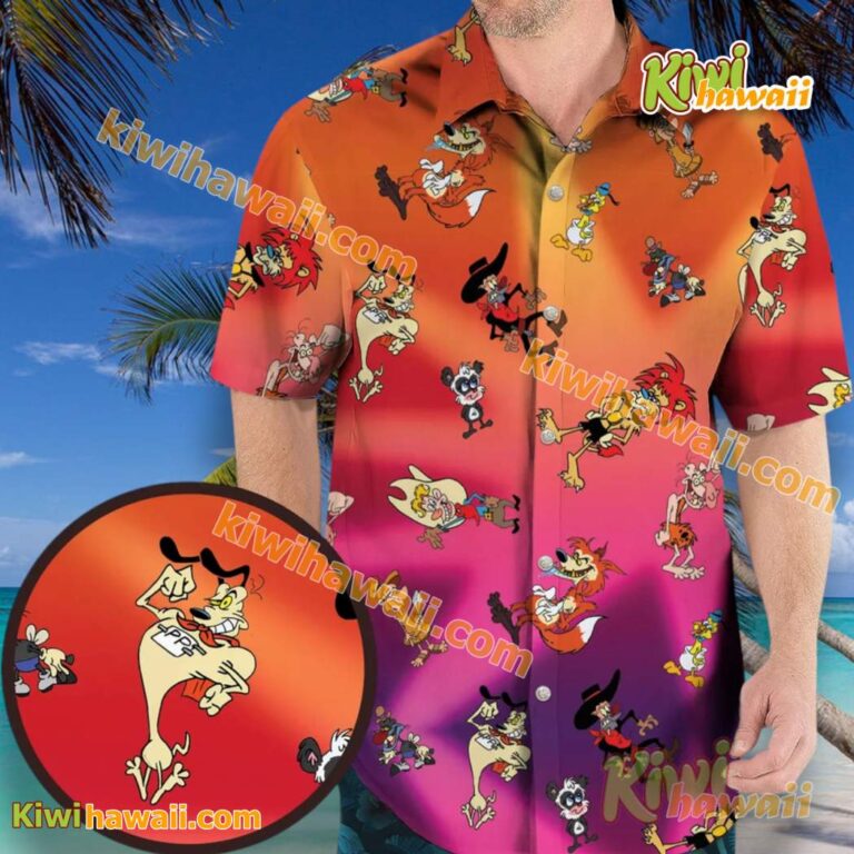 The Wacky World Of Tex Avery Characters Hawaiian Shirt fqH9ZX5