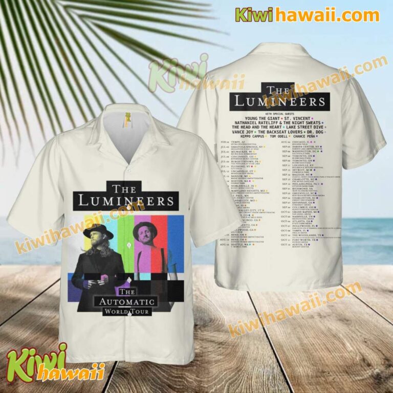 The Lumineers The Automatic World Tour 2025 Hawaiian Shirt IrNxHi6