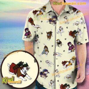 Wishbone Characters Hawaiian Shirt kUGA5Ea
