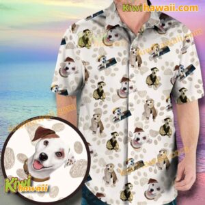 Wishbone Dog Paws Hawaiian Shirt 3wK1tam