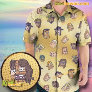 Wrestlers Mariano-brothers Cartoon Hawaiian Shirt CWgryPJ