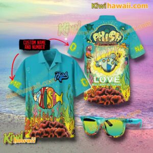 Phish Love Will Carry Us Through Personalized Hawaiian Shirt eAwOWfp