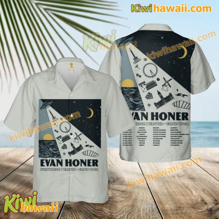 Evan Honer Everything I Wanted UKEU Tour Hawaiian Shirt 2LOUHYt