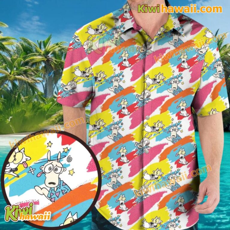 Rockos Modern Life Paint Brush Hawaiian Shirt N2qJd9r