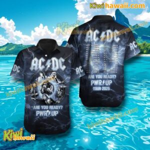 ACDC Are You Ready Pwr Up Tour 2025 Hawaiian Shirt 9xfX1UD