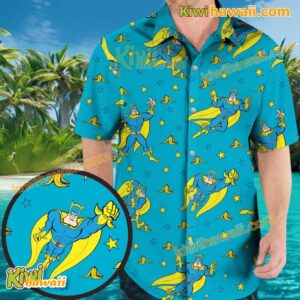 Bananaman Stars Hawaiian Shirt dyUt5Ph