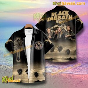 Black Sabbath Tropical Palm Tree Hawaiian Shirt mps4DTO